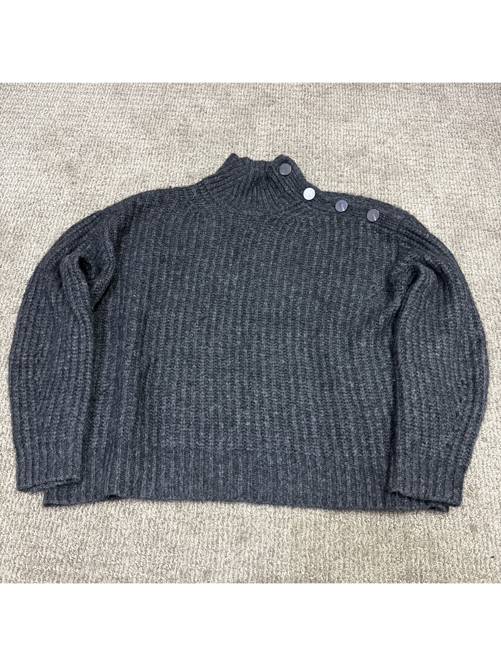 J.Crew Sweater Gray Long Sleeve Pullover Women’s Size Medium